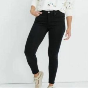 Madewell high rise 9” skinny jeans black wash size 26